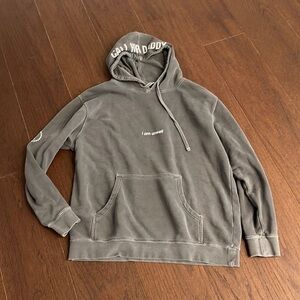 Independent Grey Hooded Sweatshirt Size Large